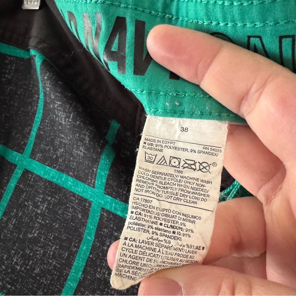Old Navy California Board Short 38 Plaid Grid Ombre Surfcore Streetwear Festival - Picture 6 of 11